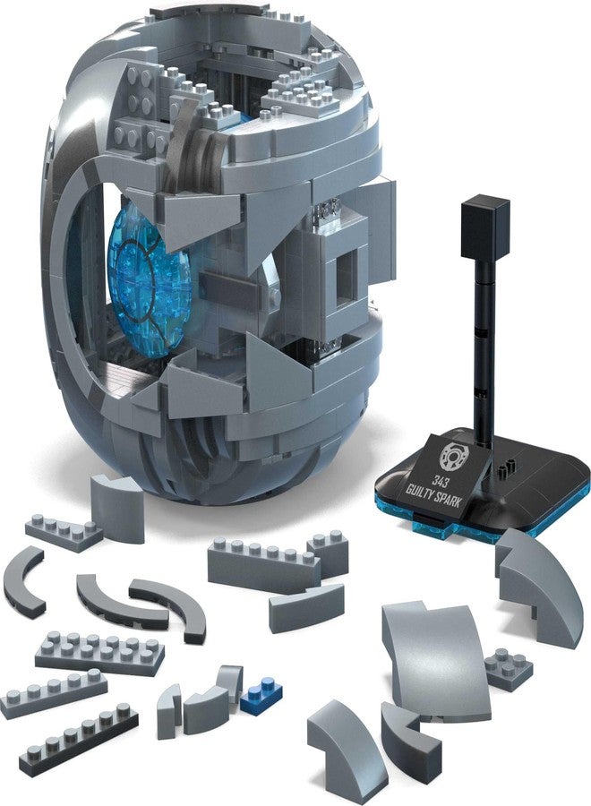 ميجا بلوكس لعبة بناء نموذج هالو الضخم، 343 غيلتي سبارك مع 609 قطعة، أضواء وأصوات، مجموعة بناء وعرض لهواة الجمع، أفكار هدايا للكبار - Image 3